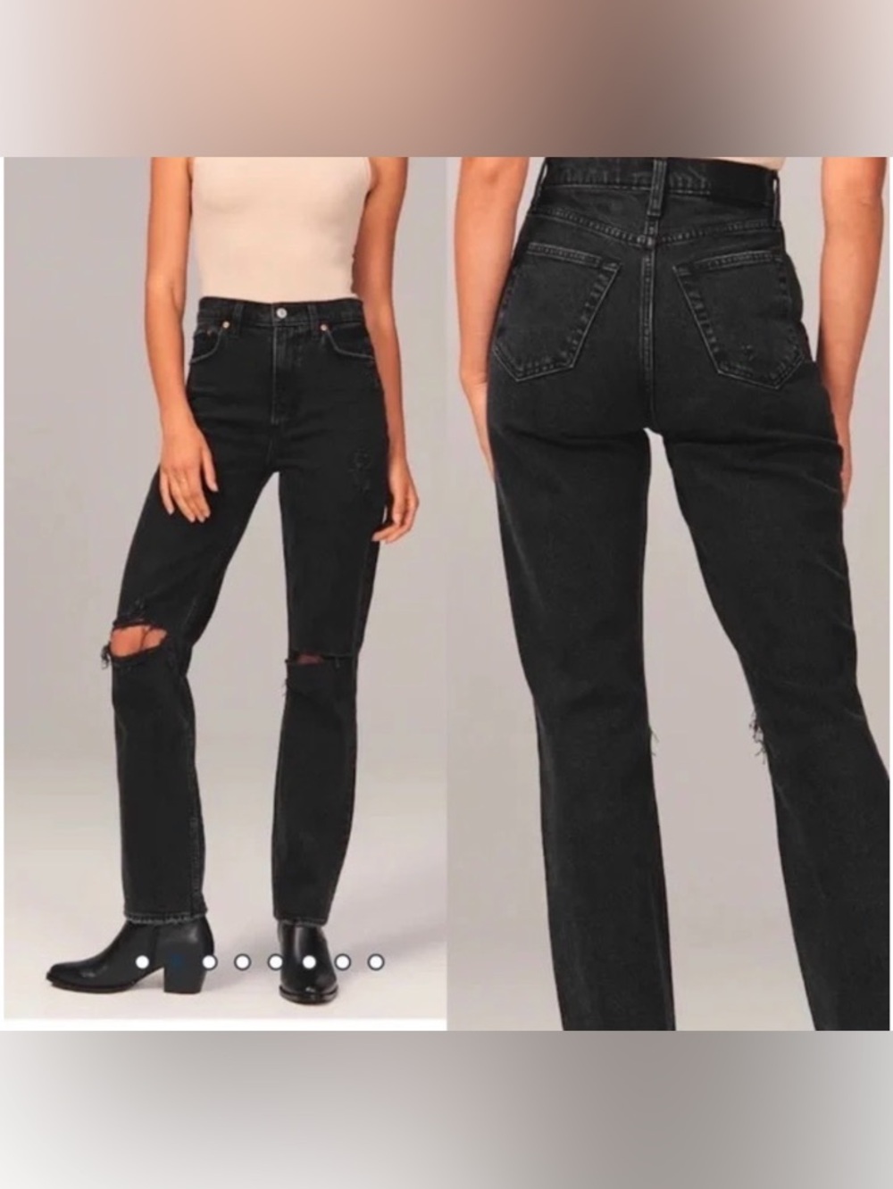 Abercrombie & Fitch Ultra High Rise 90s Straight Jean